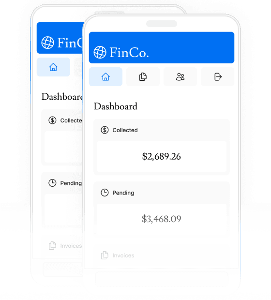 Screenshot of the dashboard project, mobile version